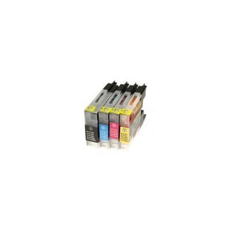 Cartouche d'encre équivalent à Brother LC227XL/LC225LX Pack de 4 Noir, Jaune, Cyan, Magenta Cartouche d'encre équivalent à Brother LC227XL/LC225LX Pack de 4 Noir, Jaune, Cyan, Magenta