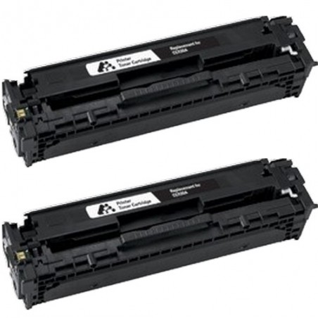Toner équivalent à Canon 718BK Pack de 2 Noir Toner équivalent à Canon 718BK Pack de 2 Noir
