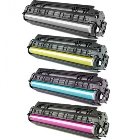 Toner équivalent à Canon 055H Pack de 4 4 Couleurs - Avec puce Toner équivalent à Canon 055H Pack de 4 4 Couleurs - Avec puce