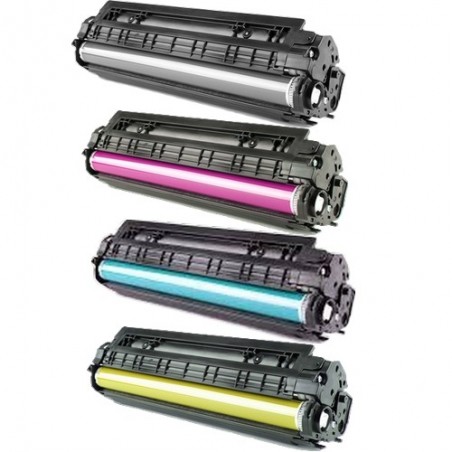 Toner équivalent à Canon 55 Pack de 4 4 Couleurs - Avec puce Toner équivalent à Canon 55 Pack de 4 4 Couleurs - Avec puce
